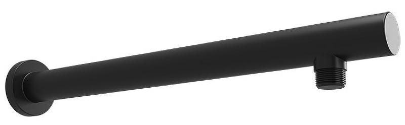 Кронштейн для верхнего душа, стеновой, 300(350)мм, круглый, с подводом воды 1/2, (цв.черный матовый), Paini ZZ