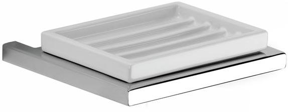 Мыльница настенная, (цв.хром, керамика), Xoni ZZ