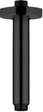 Кронштейн для верхнего душа, потолочный, 200мм, круглый, с подводом воды 1/2, (цв.черный брашированный PVD (PZ)), Paini ZZ