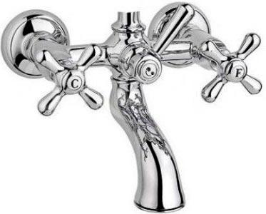 Смеситель для ванны, с переключателем ванна/душ, вывод воды сверху 3/4, для душ. стойки, (без душ.стойки), (цв.хром), Nuova Brenta ZZ