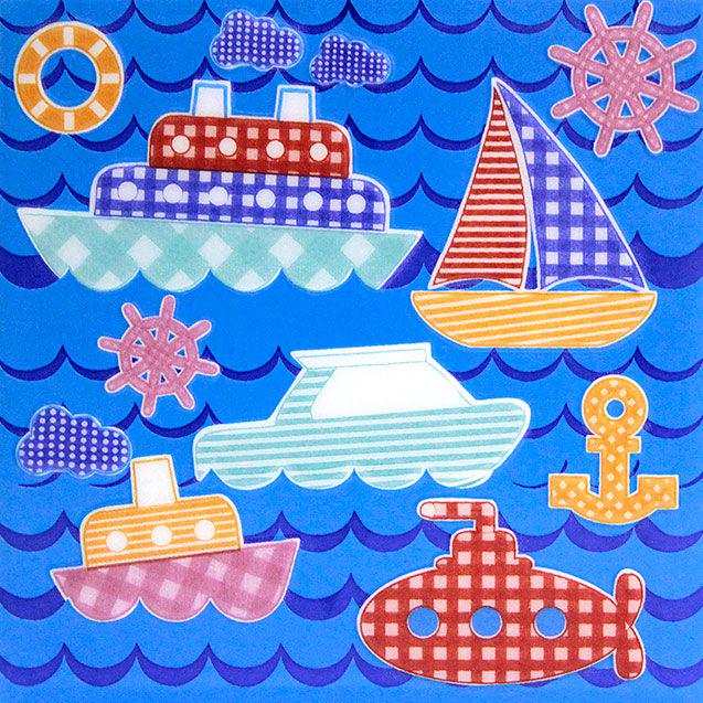 Декор Морская прогулка Кораблики ZZ|20x20