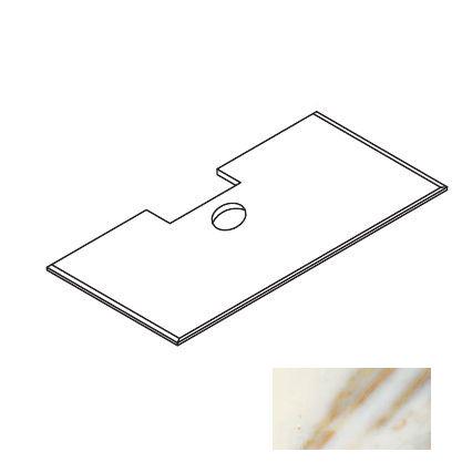 Столешница 115х56хh2см, с отверстием под накладную раковину, (мрамор цв. Calacata Oro), (БЕЗ дерев.транспорт.ящика арт.000MG131), Lutetia ZZ