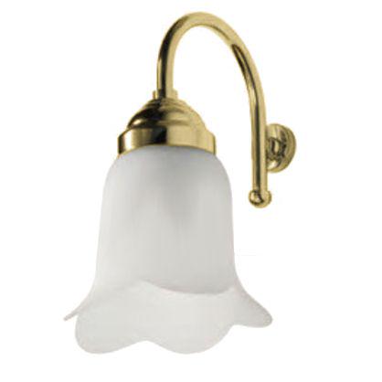 Светильник 13х20xh20, (монтаж на стену, матовое стекло, золото), Gaia ZZ