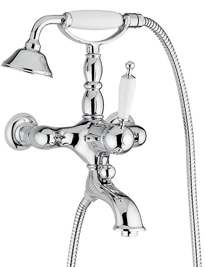 Смеситель для ванны, лейка, шланг в компл., (цв.хром), Oxford ZZ