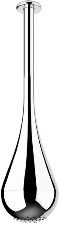 Душевая головка потолочная, R152мм, под заказ от490 до 2100мм !!!, (цв. хром шлифован.), Goccia ZZ