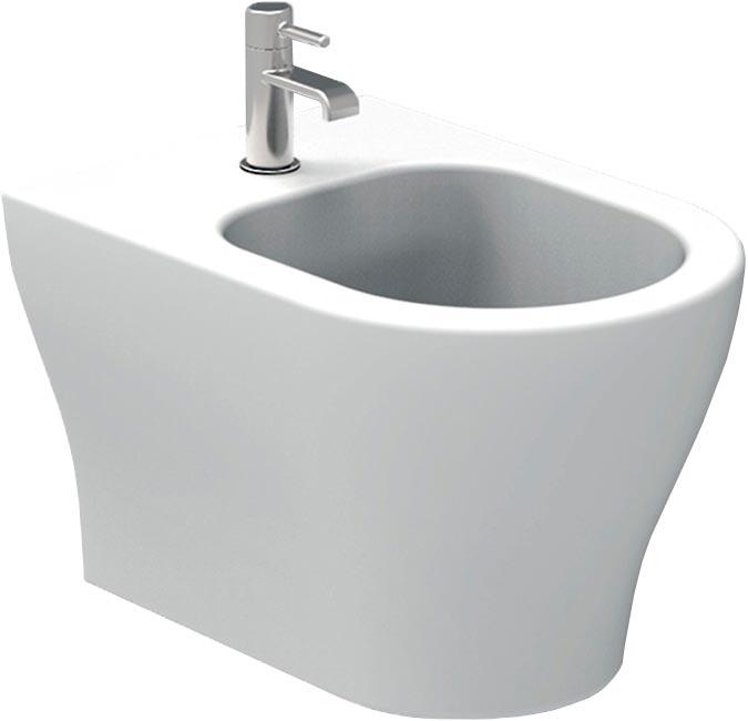 Биде подвесное, 35,5х54см, с 1 отв.д/смесит., крепёж в компл., Beat ZZ