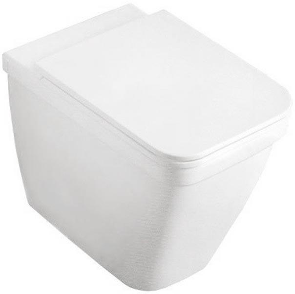 Унитаз напольный 34,5х53см, для монтажа со скрытым в стене бачком или бачком арт.YOMK, БЕЗ сиденья и крепл. к полу арт. Y0IQ,  Erika pro Q ZZ