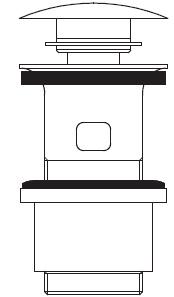 Пробка для раковины "Click-clack"(цв.Tuscan brass темная бронза), Nicolazzi ZZ