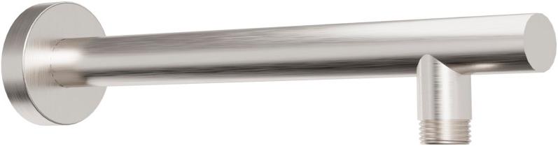 Кронштейн для верхнего душа, стеновой, 300(350)мм, круглый, с подводом воды 1/2, (цв.брашированный никель PVD), Paini ZZ