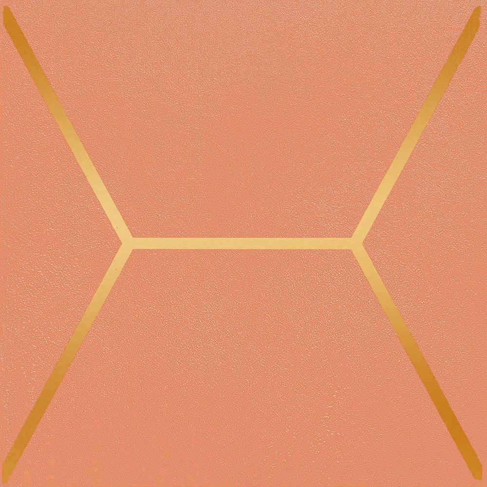 Декор Витраж оранжевый |15x15