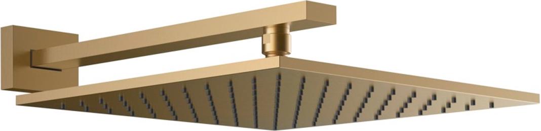 Душ верхний, 300х300мм, кронштейн 380 мм, (цвет Warm Bronze Brushed PVD), Gessi ZZ