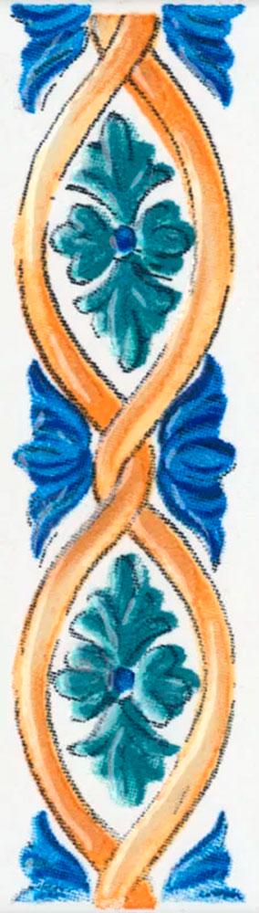 Бордюр Капри майолика А460|6.3х20