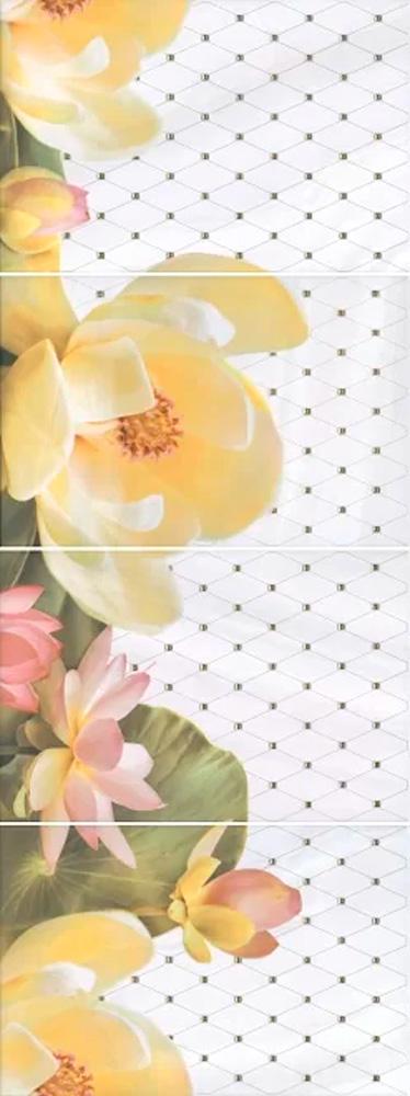 Панно Летний сад светлый (из 4х частей 20х30)|ХХ 30x80