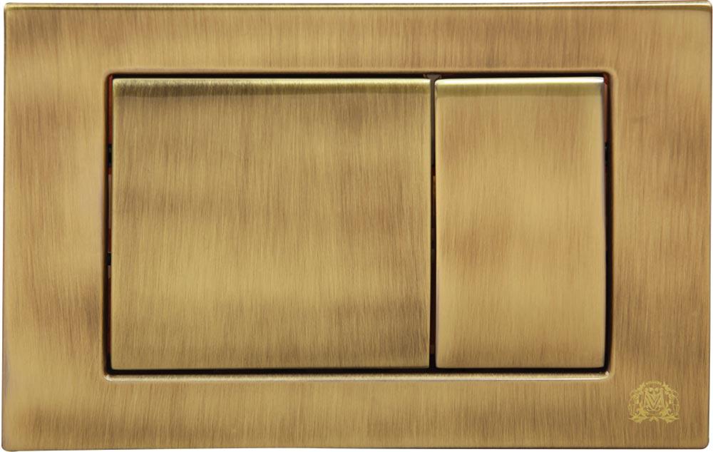 Клавиша двойного смыва 3/6л., для инсталл. унитаза, (металл цв.бронза), Migliore ZZ