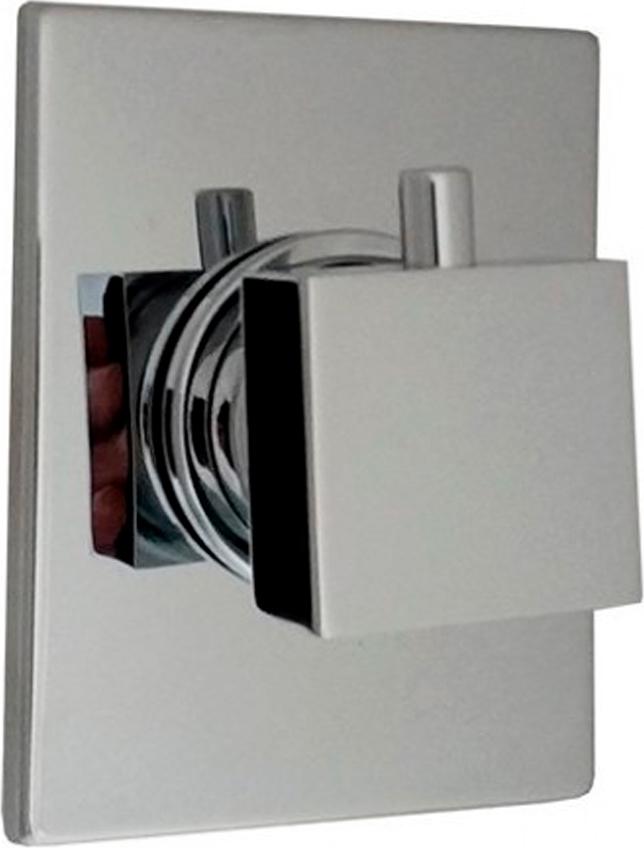 Переключатель на 3 потребителя, встраиваемы в стену, (цв.хром), Grazia ZZ