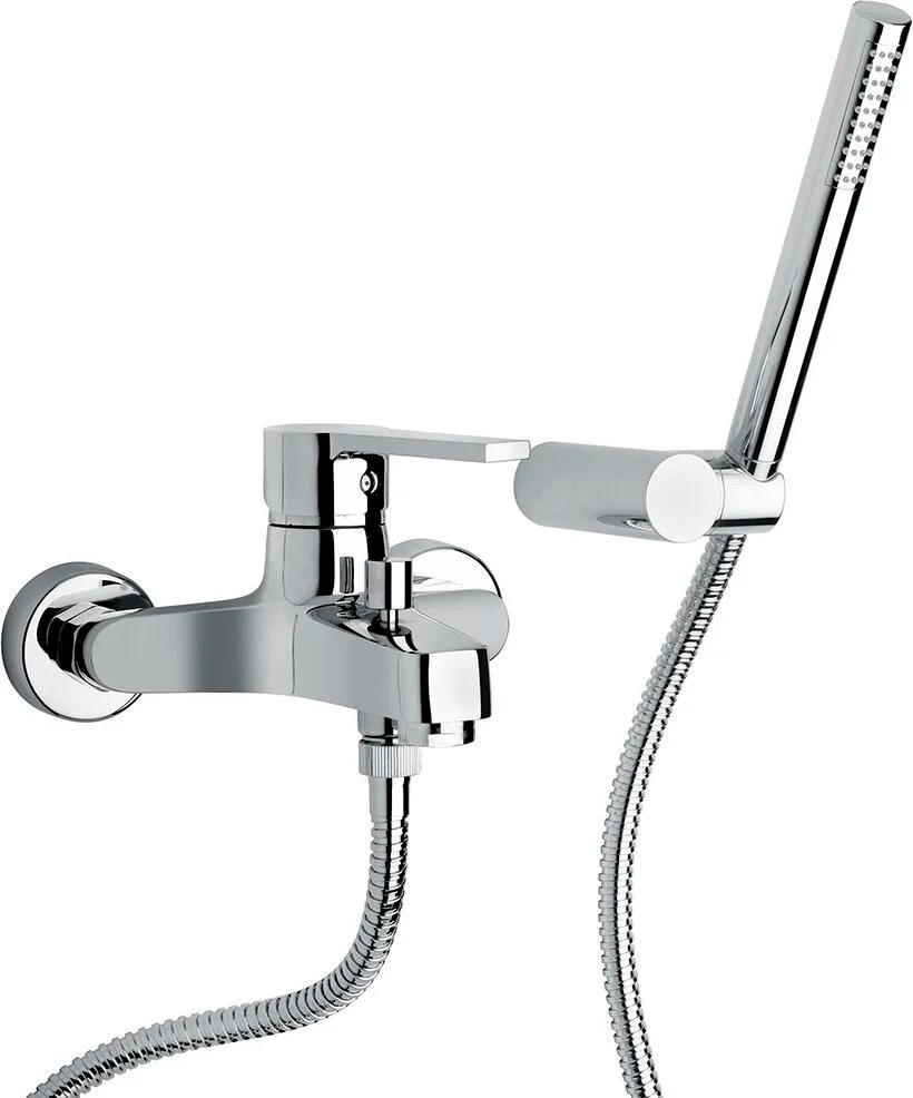 Смеситель для ванны, лейка, шланг, кронштейн в компл., (цв.хром), Le Mans XX