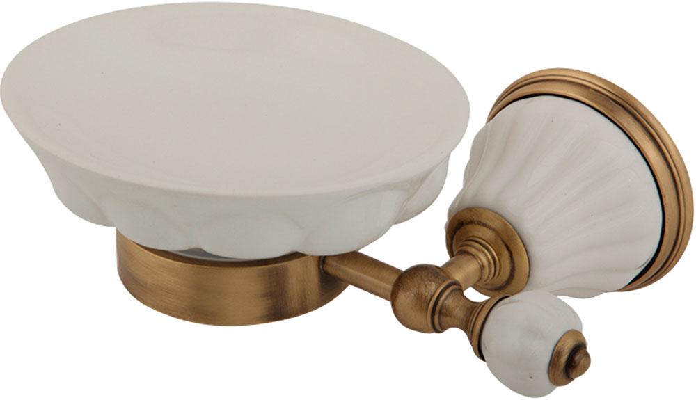 Мыльница настенная, (керамика, держатель цв.бронза), Mirella ZZ