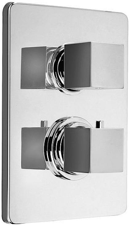 Смеситель-термостат для душа, встраиваемый в стену, с переключателем, (цв.хром), Dax ZZ
