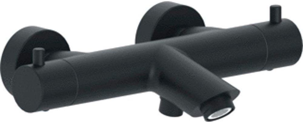 Смеситель-термостат для ванны, (цв.черный матовый), Light ZZ