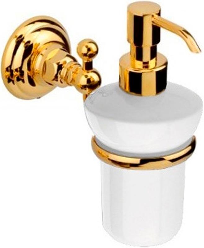 Дозатор настенный  (белая керамика, держатель цв.Ottone Grezzo латунь матов.), CLASSICA  ZZ