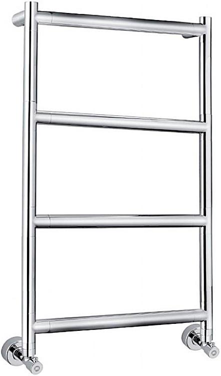 Полотенцесушитель 531,5(500)хh900х135мм, подвод воды int.468мм, (цв.хром), краны, крепёж в компл., (ГВС) Margaroli Sereno ZZ