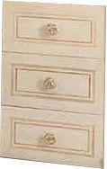 Шкаф дополн. для тумбы под раковину, 25,2х47см, 3 выдв. ящика, ручки цв. золото, Hermitage ZZ