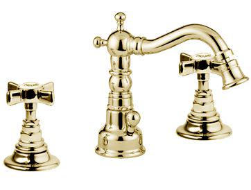 Смеситель для биде на 3 отв., с д/к, (цв. золото) Princeton ZZ