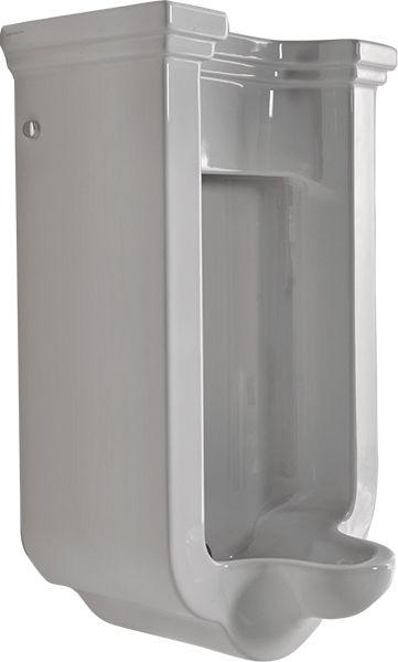 Писсуар подвесной 44х37хh69см, подвод воды из стены, сифон с выпуском в стену, крепёж в компл. (цв. черный), Waldorf ZZ