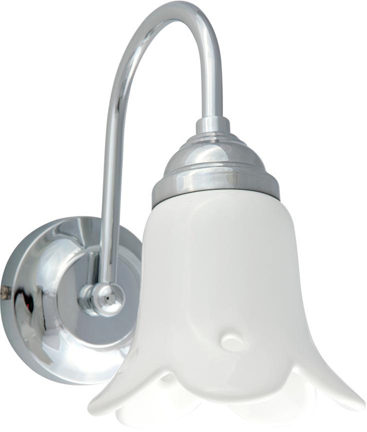 Светильник настенный, (цв.хром / абажур керамика), Mirella ZZ