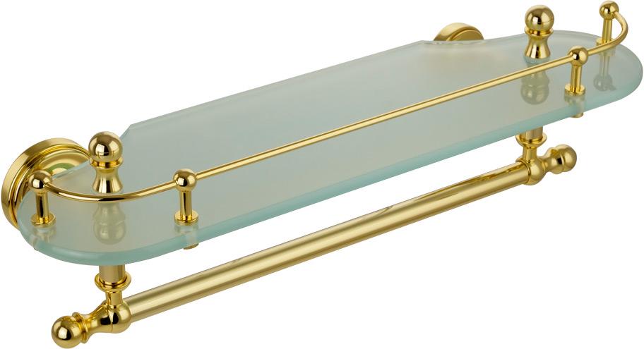 Полка 39,5см, (цв.золото / стекло матовое), Mirella ZZ