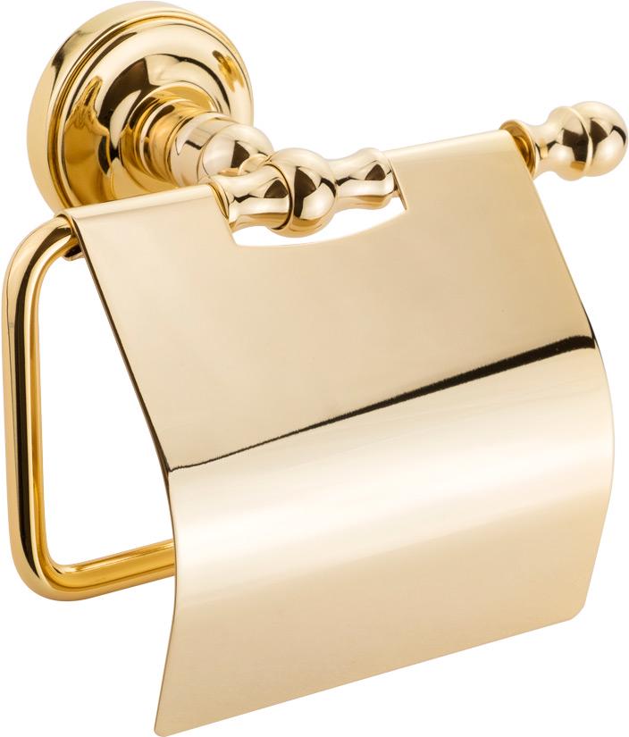 Держатель для т/б, с крышкой, (цв.золото), Mirella ZZ