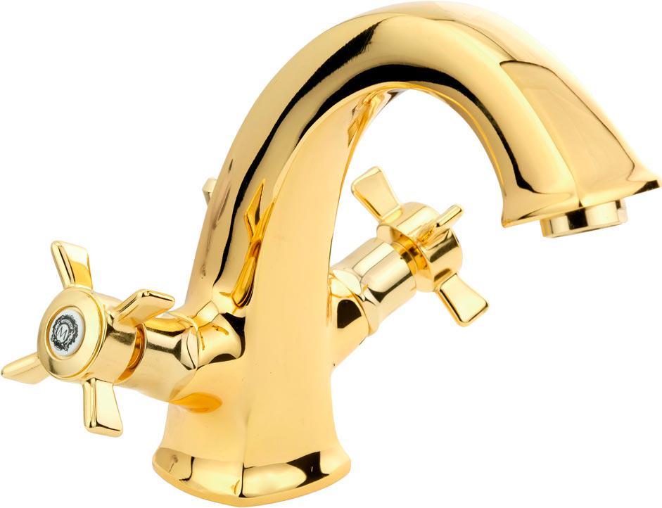 Смеситель для раковины, с д/к, (цв.золото), Korona ZZ
