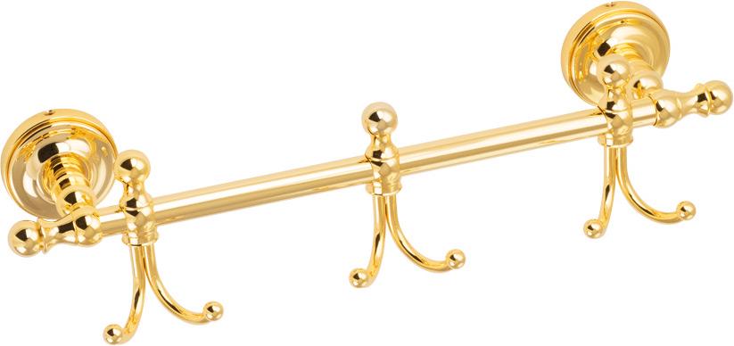 Крючок тройной на планке 36см, (цв.золото), Mirella ZZ