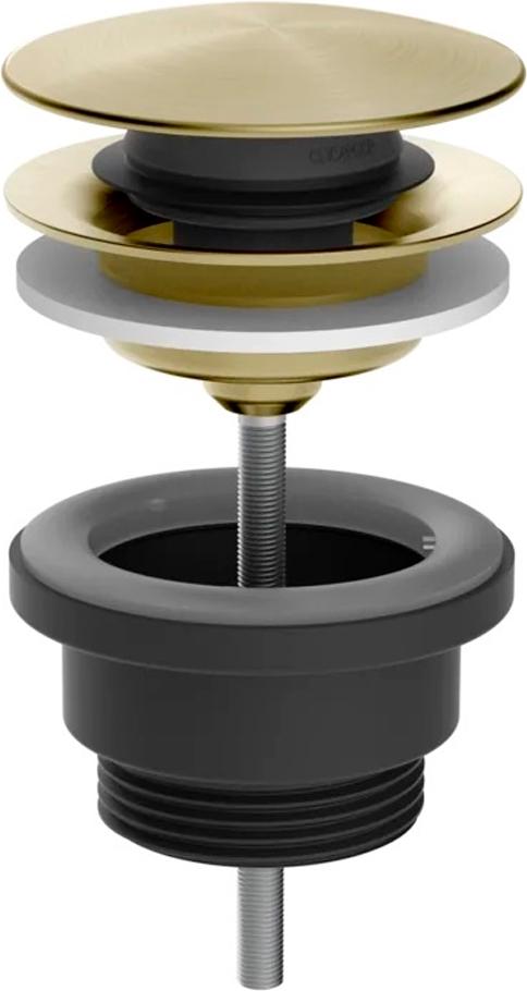 Донный клапан нажимной “Stop&Go”, 1 1/4, (цв. Brushed Brass PVD), Gessi ZZ