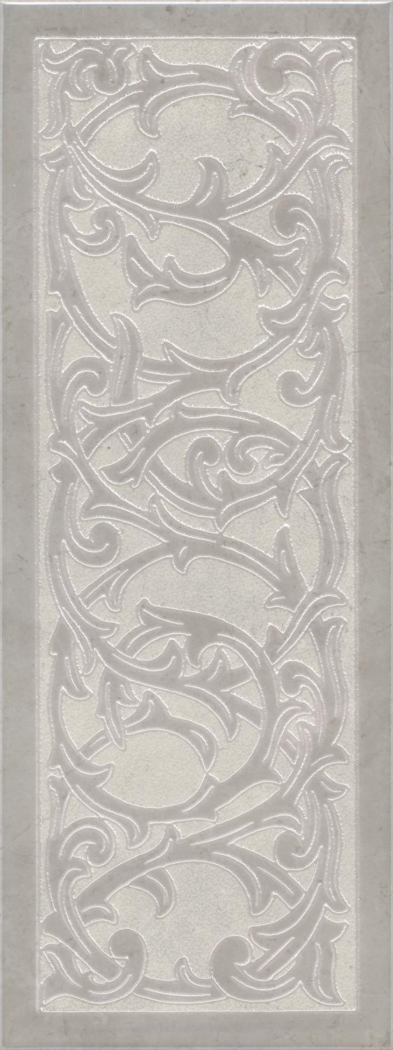 Декор Монсанту 3 серый светлый |15х40