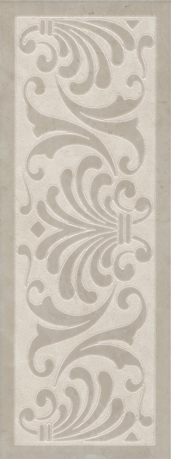 Декор Монсанту 1 бежевый светлый |15х40