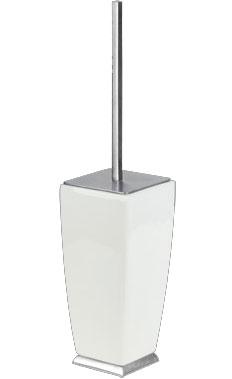 Ёрш напольный закрытый (цв. хром / белая керамика) Mimi ZZ