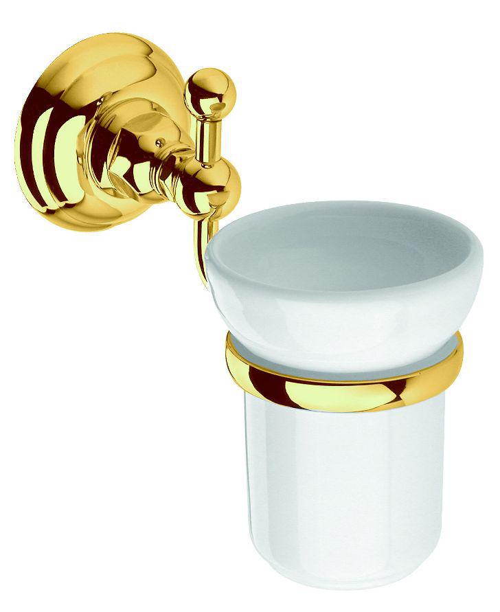 Стакан настенный (цв. золото/керамика), Classica ZZ