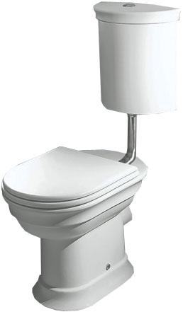 Чаша напольного унитаза, БЕЗ бачка, выпуск в стену, (сиденье, крепёж к полу в компл.), Dolcevita XX