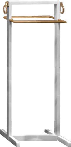 Полотенцедержатель напольный 45х34хh115см, (цв. Bianco Lucido / золото), Oasis ZZ