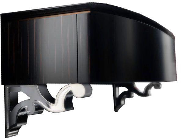 Кронштейны для тумбы 2ШТ.(цв.хром, крепл. в комплекте)  Bania ZZ