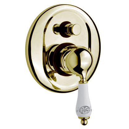 Смеситель для душа, встраиваемый в стену, с переключателем, (цв. золото), Phoenix ZZ