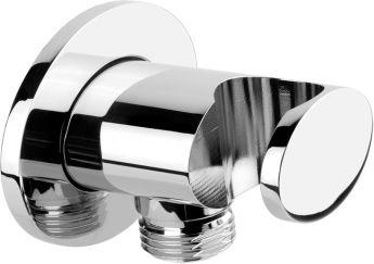 Шланговое подсоединение G1/2, совмещ. с держателем для ручной лейки (цв. хром) OVALE ZZ