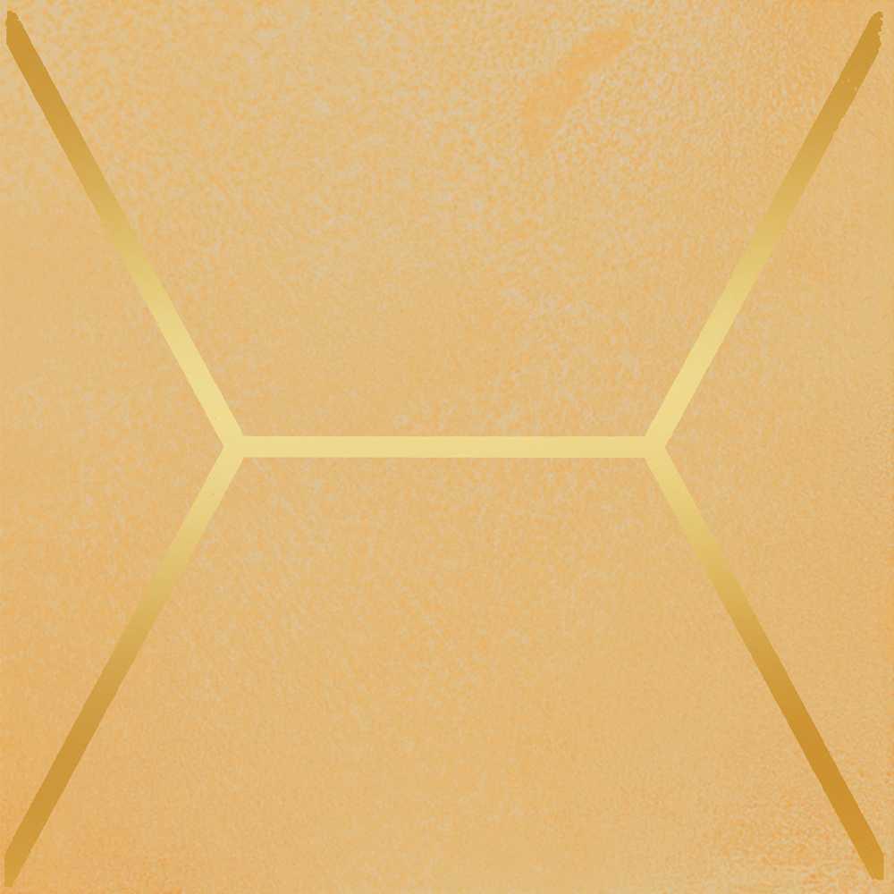 Декор Витраж желтый |15x15