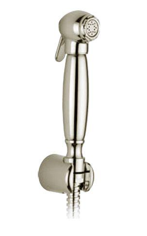 Душ гигиенический, лейка, шланг 120см, кронштейн в компл., "Классика", (цв. сатинир. никель), Gaia ZZ