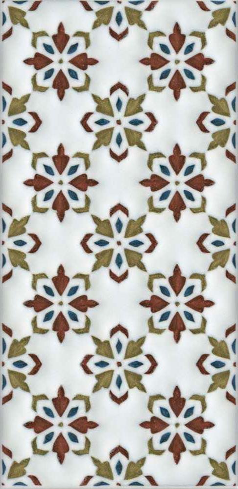 Декор Клемансо орнамент матовый  ZZ |7.4х15