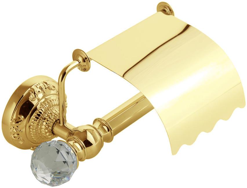 Держатель для т/б, с крышкой, (цв.золото), Cristalia ZZ