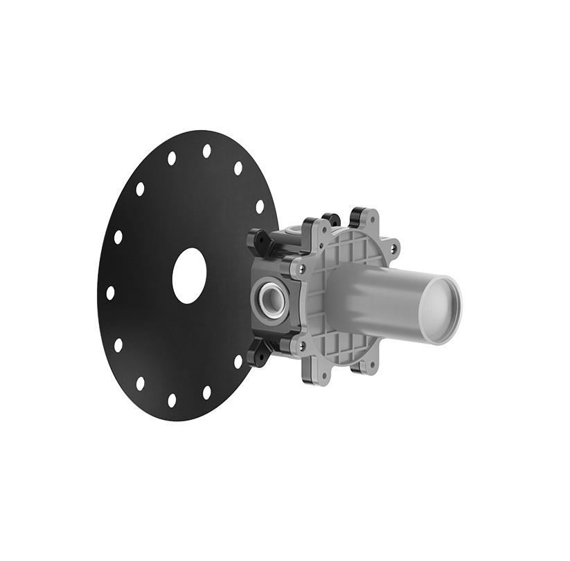 Встраиваемая часть для однорычажного смесителя д/душа/раковины, (цв.Steel Brushed), Gessi ZZ