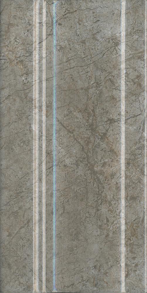 Плинтус Каприччо серый глянцевый 10x20