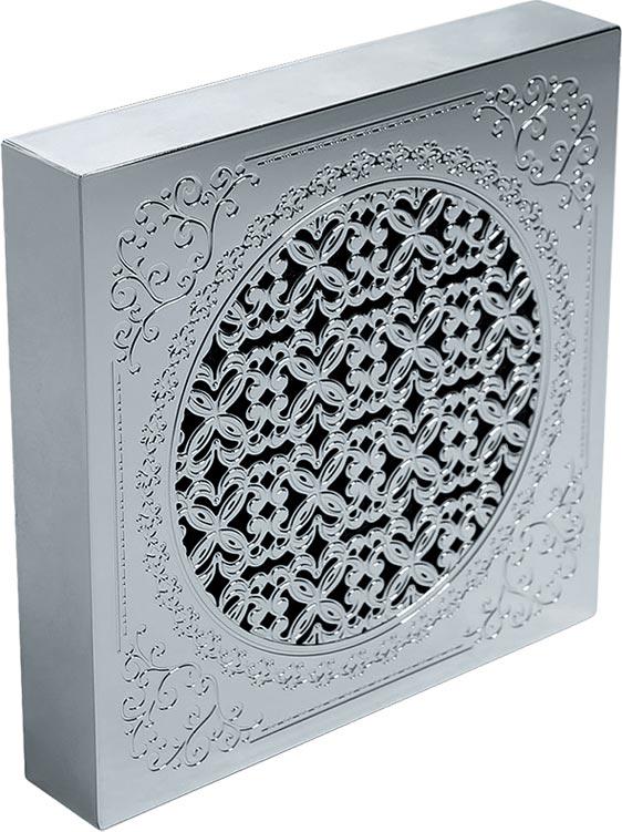 Вентилятор вытяжной, д/ванной комнаты D100mm, с декоративной решеткой 160x160mm. (цв.хром), VENTILATORO ZZ